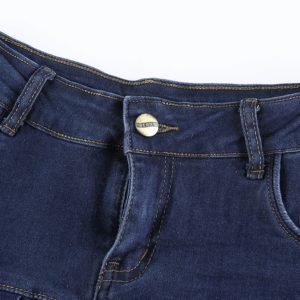 Ruffle Denim Mini Skirt Details