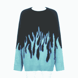 Flaming Oversized Sweater Full