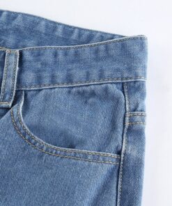 High Waist Distressed Jeans Details 2