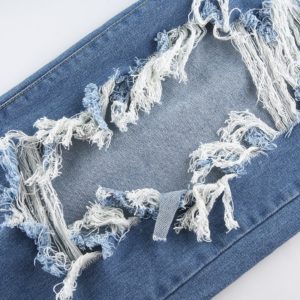 High Waist Distressed Jeans Details 3