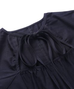Lace Up Front Irregular Mini Dress Details