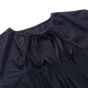 Lace Up Front Irregular Mini Dress Details