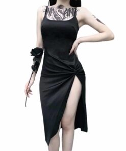 Gothic High Waist Dress 4 1