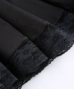 Gothic Lace Pleated Mini Skirt Details 2