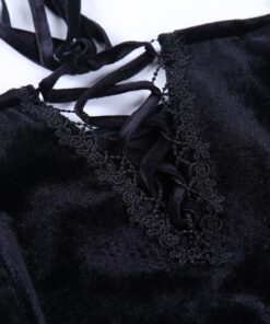 Gothic Mesh Mini Dress Details