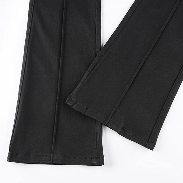 Low Waist Flare Pants Details 5