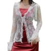White Floral Lace Cardigan