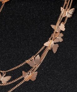 Butterfly Belt Waist Chain Gold Details