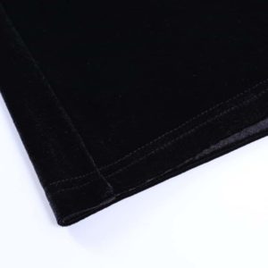 High Waist Long Sleeve Velvet Mini Dress Details 4