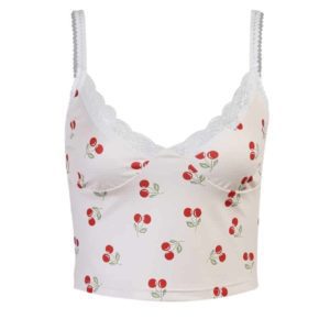 Cherries Lace Camisole Full