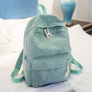 Corduroy Backpack Green