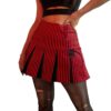 High Waist Striped Mini Skirt