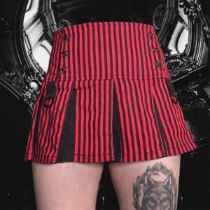 High Waist Striped Mini Skirt 8