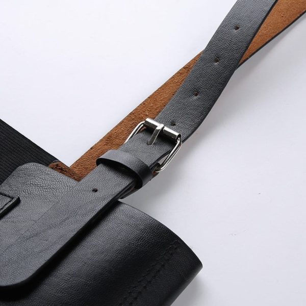Vegan Leather Corset Belt Details