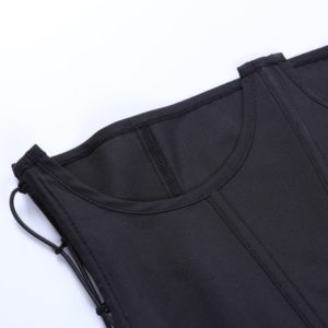 Black Underbust Corset Belt Details