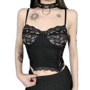 Floral Lace Cropped Camisole 2