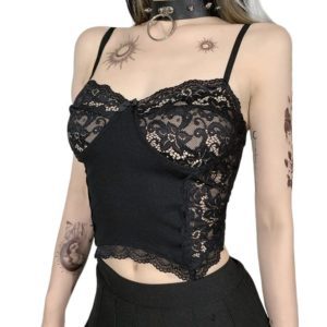 Floral Lace Cropped Camisole