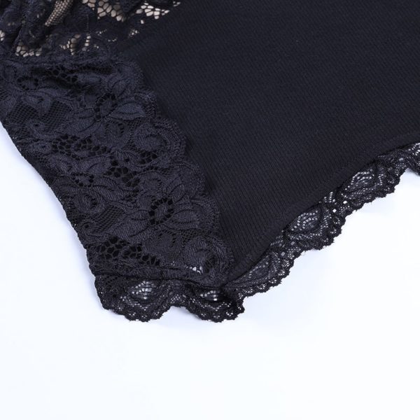 Floral Lace Cropped Camisole Details 3