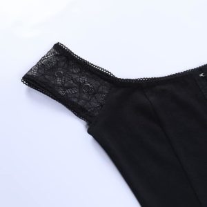 Lace Short Sleeve Crop Top Details