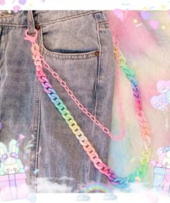 Candy Rainbow Waist Key Chain