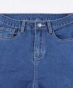 Loose Straight Jeans with Pockets Details