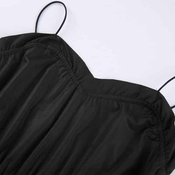 Mini Dress Ruffle with Belt Details 2