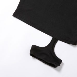 Long-Sleeve Mini Bodycon Dress Details 4