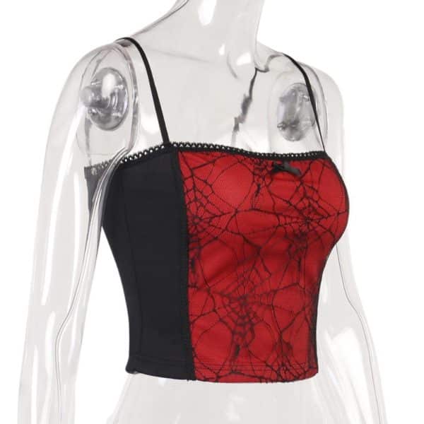 Spiderweb Camisole with Bow Full Side
