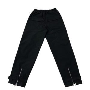 Black Loose Trousers with Big Pockets Full Back