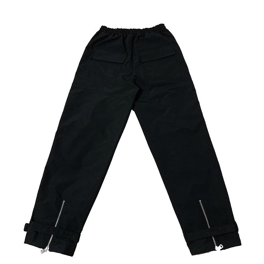 Black Loose Trousers with Big Pockets - Ninja Cosmico