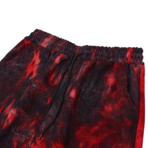 Black & Red Tie-Dye Trousers Details 2