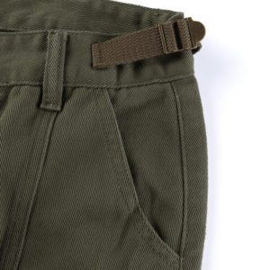 Army Green Cargo Jeans with Pockets Details 5