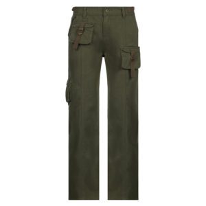 Army Green Cargo Jeans with Pockets Full