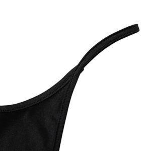 One Shoulder Asymmetrical Cami Top Black Details