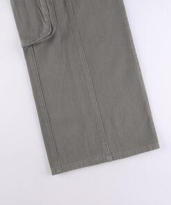 Low Waist Baggy Denim Trousers Details 7