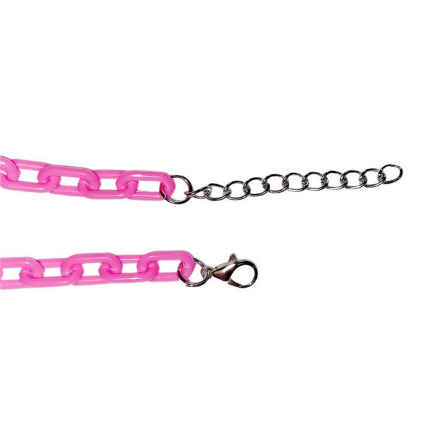 Pink Cherries Chain Necklace Details