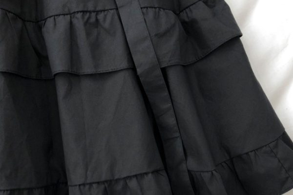Ruffle Puffy Sleeve Corset Mini Dress Details 2