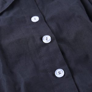 Ruffled Button Up Crop Top Details 3