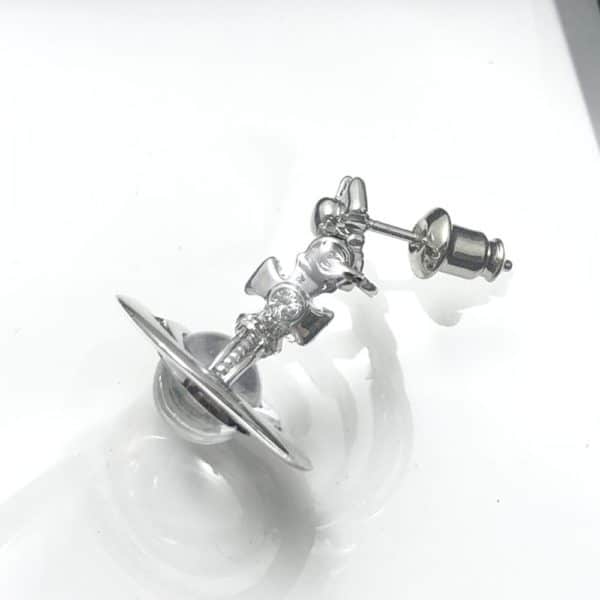 Saturn Crystal Drop Earrings Details 2