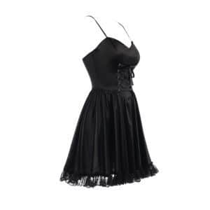 High Waist Lace-up Corset Party Dress Full Side