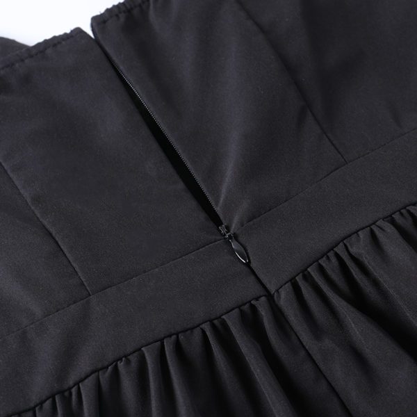Puff Sleeve Corset Mini Dress Details 7