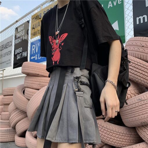Techwear Skirt Grey