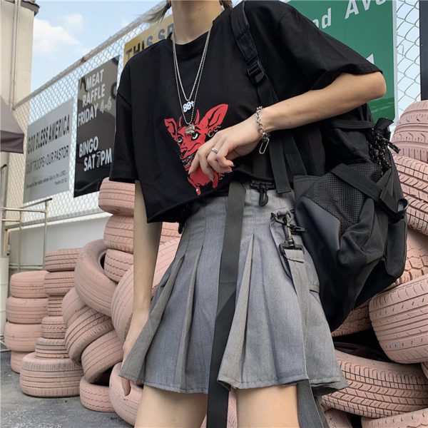 Techwear Skirt Grey 2