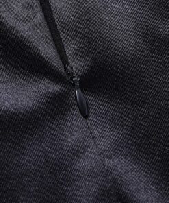 Black Lace up Corset Mesh Mini Skirt Details 5