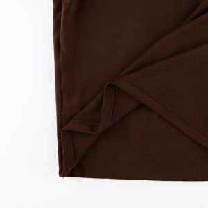 Polo Neck Crop Top Brown Details 4