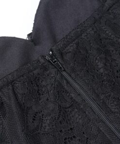 Bandage Corset Lace Dress with Cross Details 4