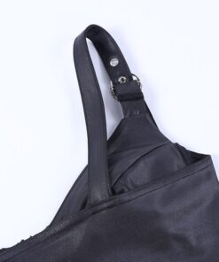 Corset Crop Top with Front Zipper Details 4