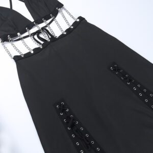 Cut Out Camisole Chains Dress Details 2