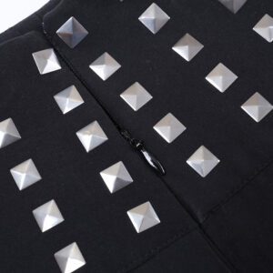 Mini Rivet Pleated Skirt Details 2