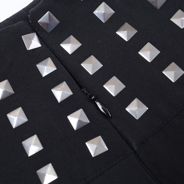 Mini Rivet Pleated Skirt Details 2